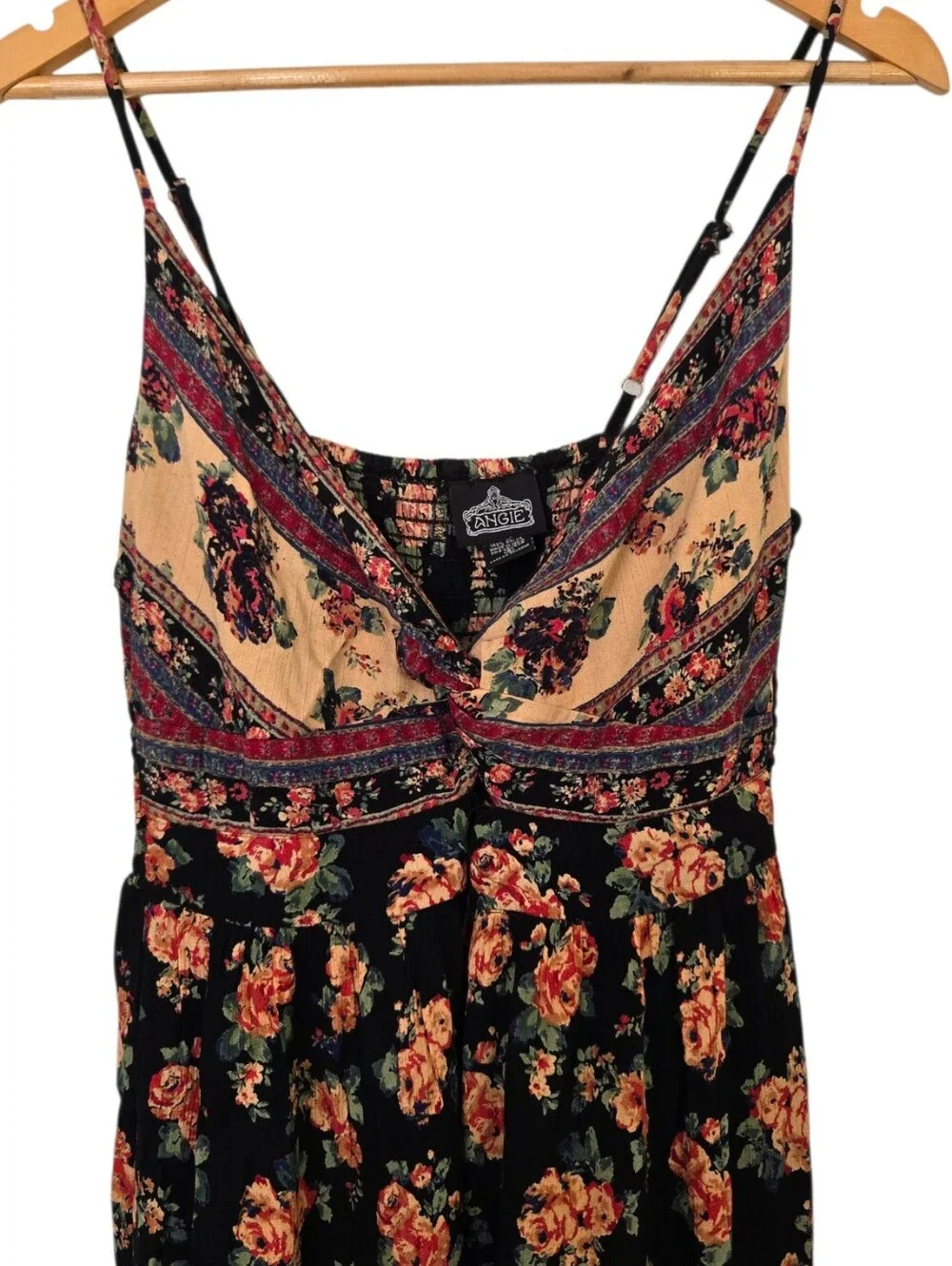 Angie Floral Boho Maxi Dress | Cottagecore Festival Prairie Sundress Small - Picture 3 of 7